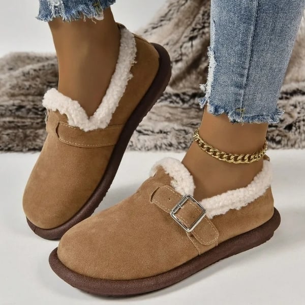 Myke slip-on flate sko med rund tå - Ergonomiske sko