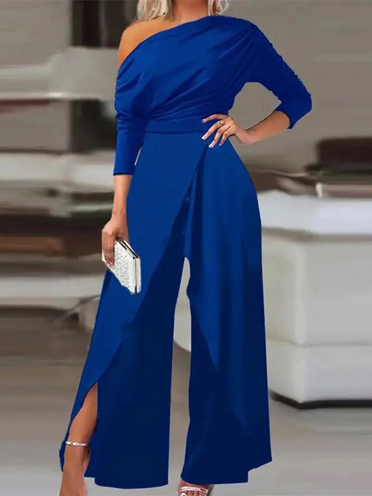 Jumpsuit uten skuldre for kvinner