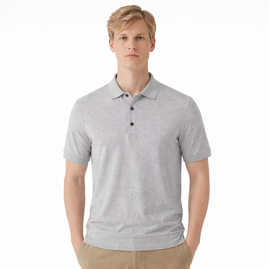 Merinoull Polo T-skjorte til Herre – 100% Merino, Strikket & Lett Sommerstil