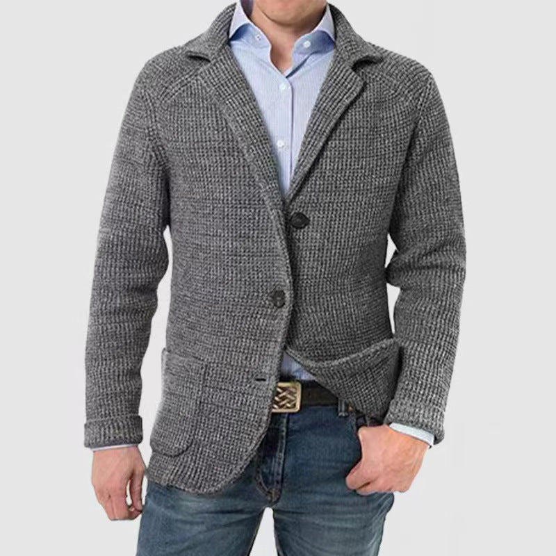 Elegant langermet jakke med kapellomme