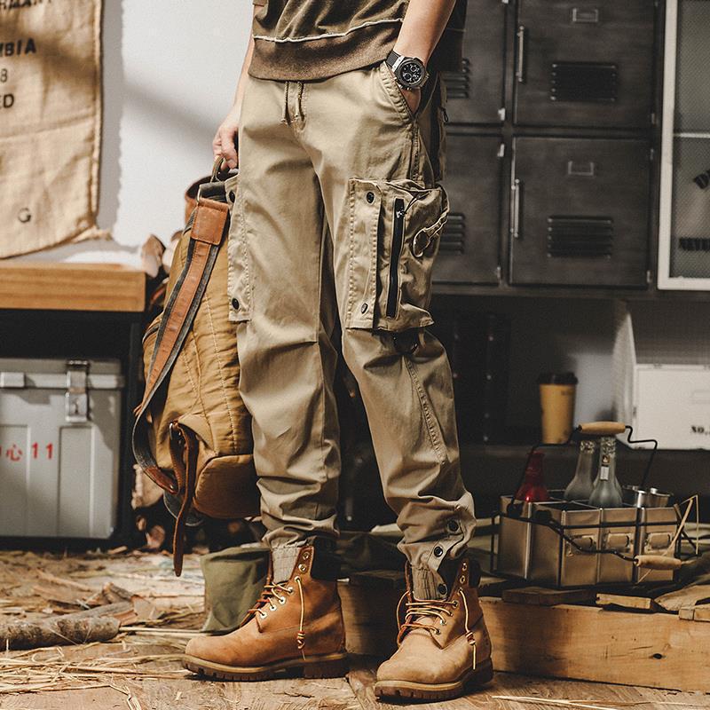 Herre løse skinny overalls med flere lommer