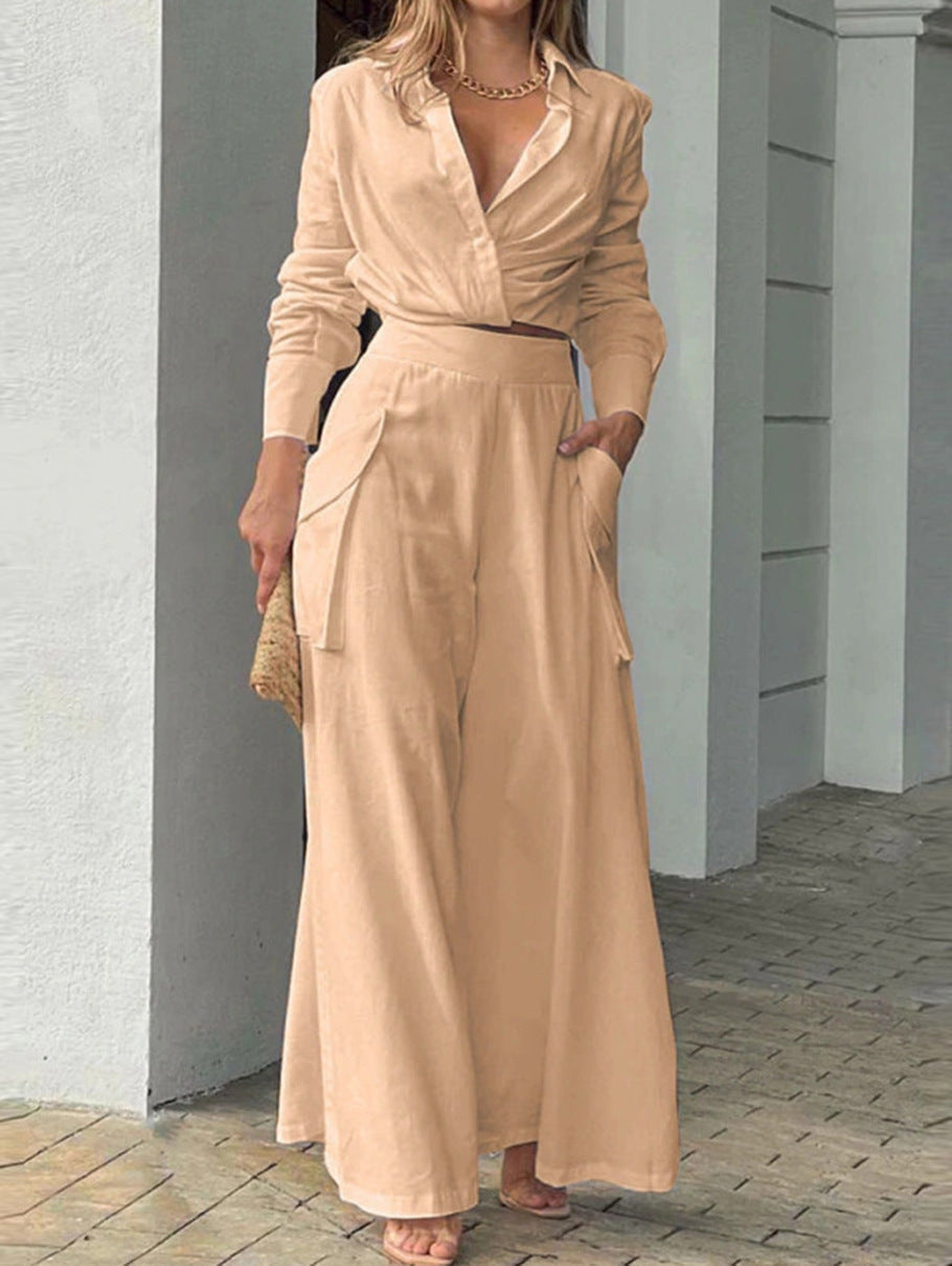 Ensfarget avslappet to-delt dress