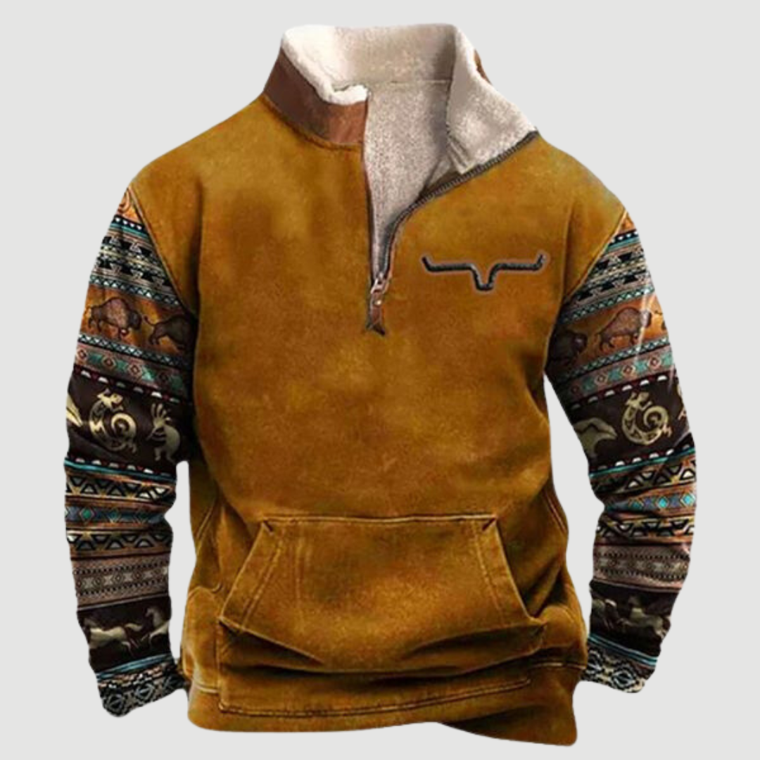Rua™ Vintage Fleece-genser med halv glidelås