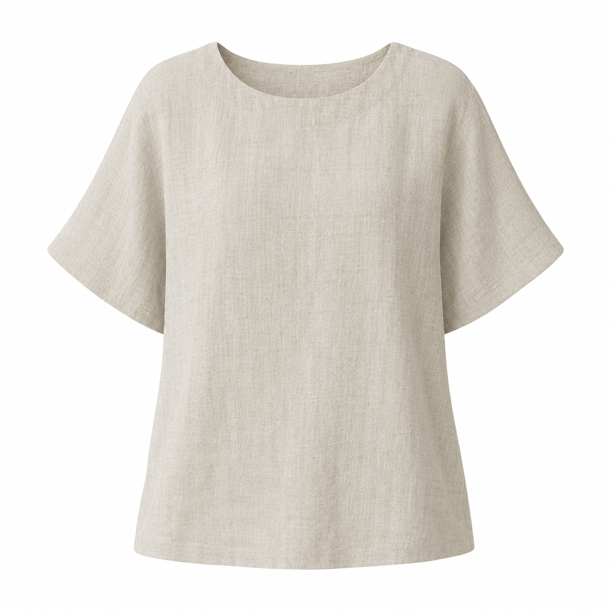 Linen T-skjorte til Dame – Vintage Sommerstil i 100 % Lin