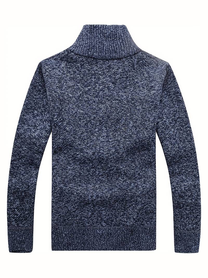 Varm jakke med glidelås for menn