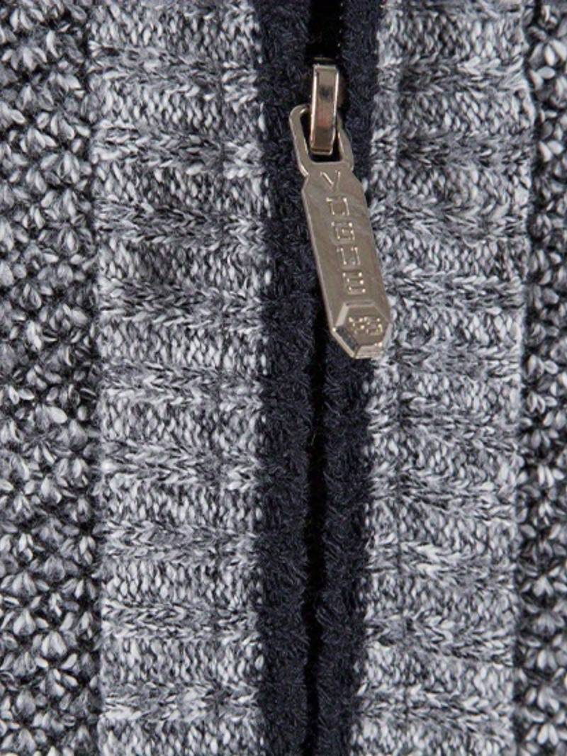 Varm jakke med glidelås for menn