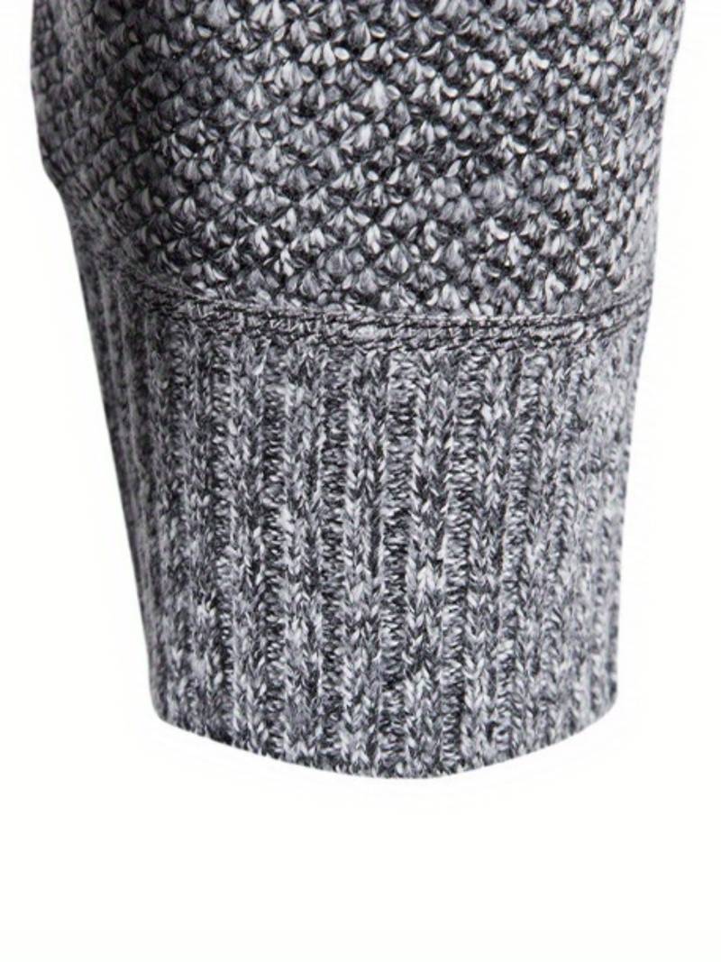 Varm jakke med glidelås for menn