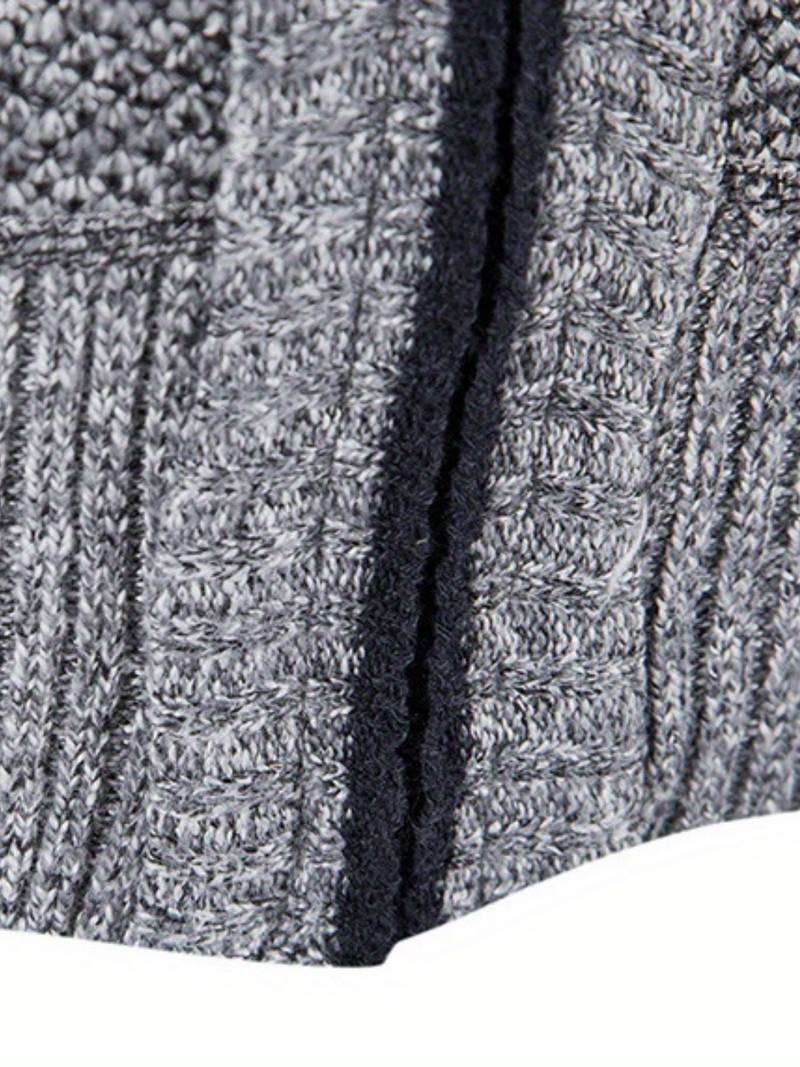 Varm jakke med glidelås for menn