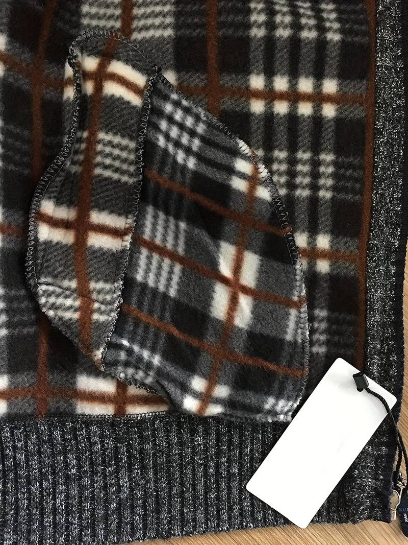 Varm jakke med glidelås for menn