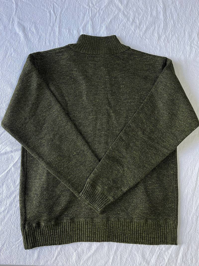 Varm jakke med glidelås for menn