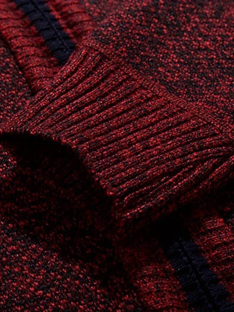 Varm jakke med glidelås for menn