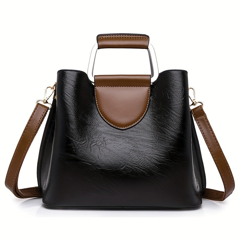 Elegant, tofarget skinnveske