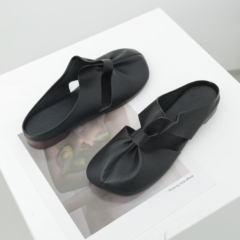 Flat mules med utskåret design - ergonomiske sko