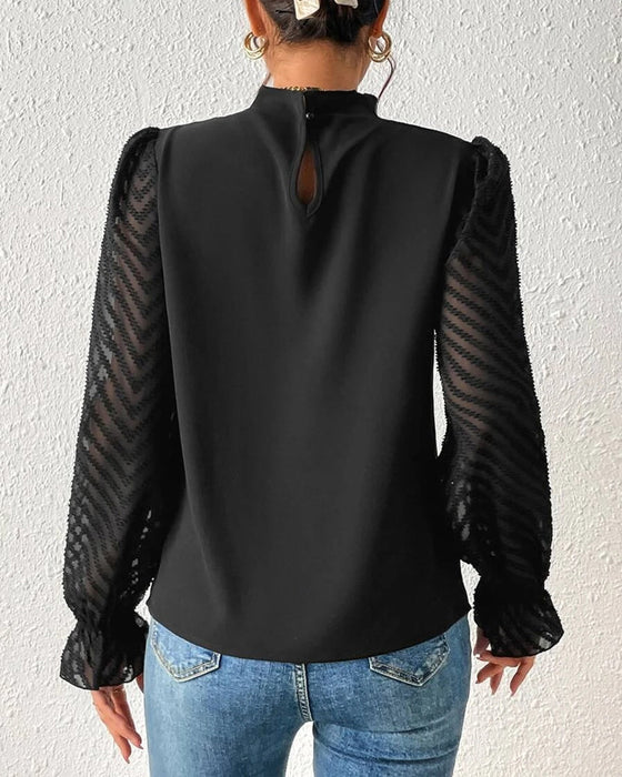 En langermet topp i kystchic stil