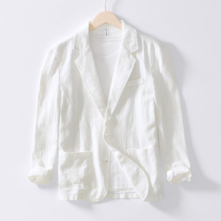Retro Linen Blazer for menn
