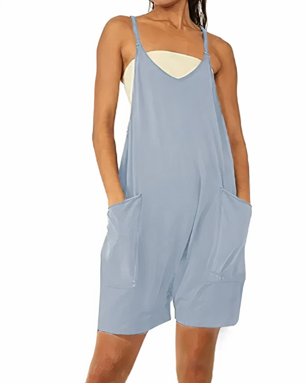 Sommerlig jumpsuit med lommer