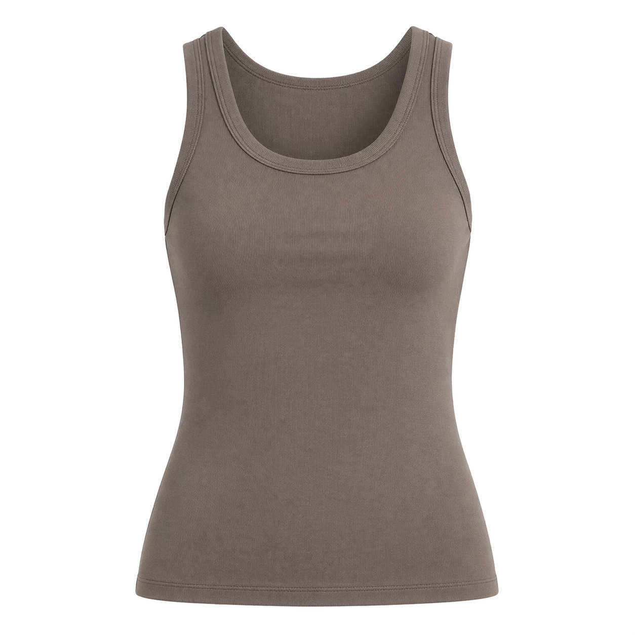 Sort Singlet til Dame – Slim Fit i Myk Bomull