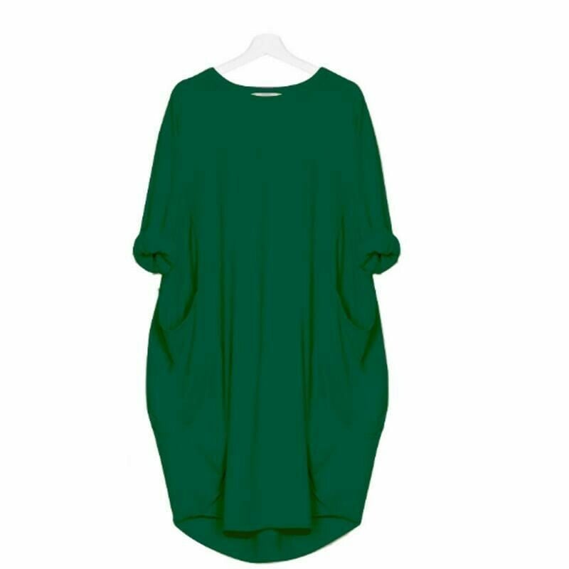Roelien | Comfy Casual løs kjole med lommer