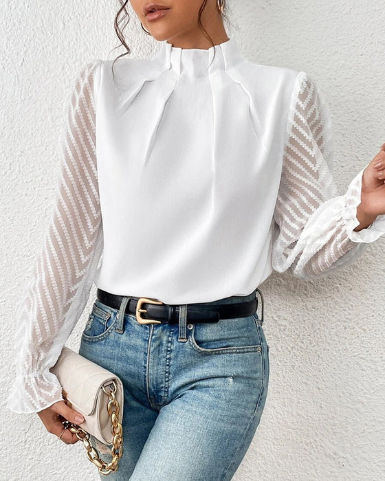 En langermet topp i kystchic stil