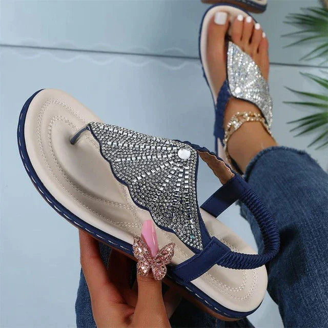 Roman Crystal Sandals