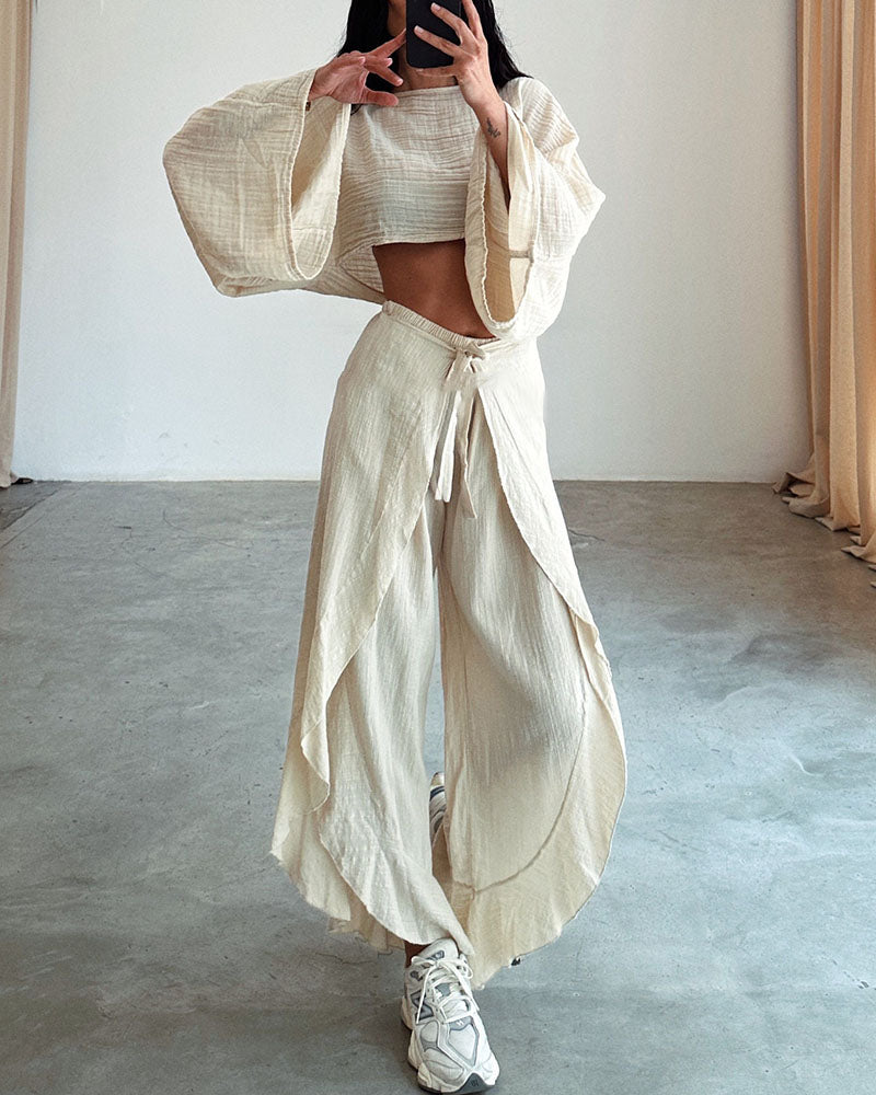 Liora | Comfy Casual slipsesett med spalte