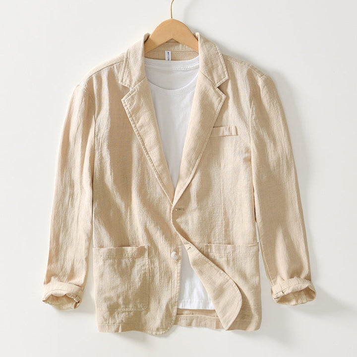 Retro Linen Blazer for menn