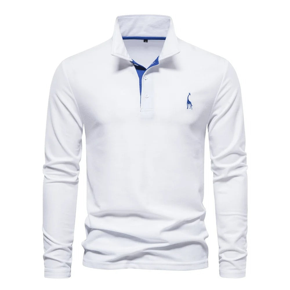 Langermede poloskjorter for menn