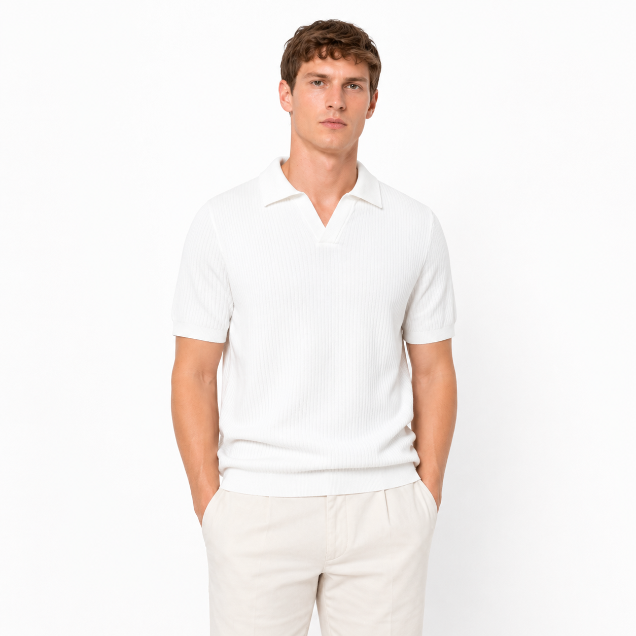 “Old Money” Polo T-skjorte til Herre – Klassisk & Elegant Stil