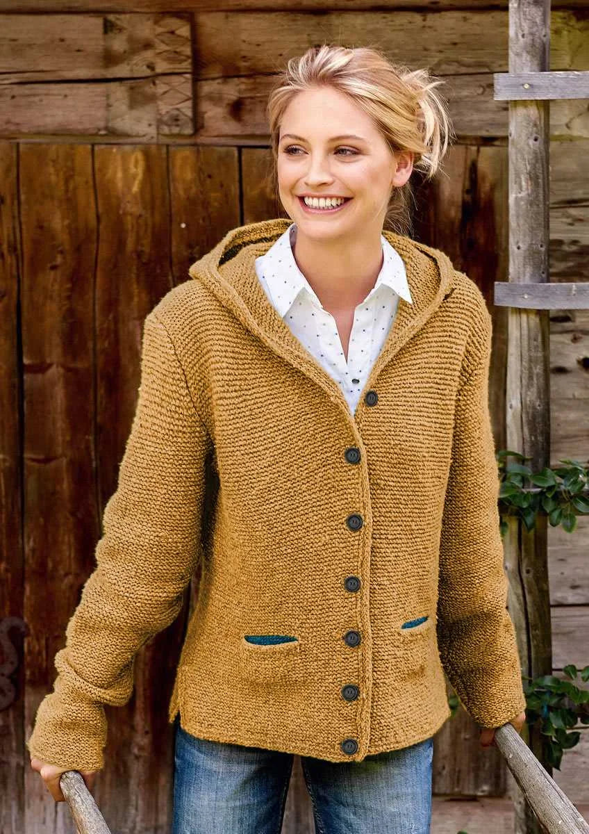 Varm, italiensk strikket cardigan