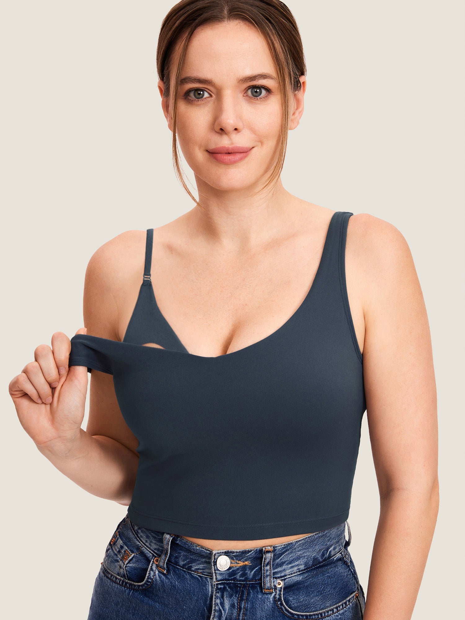 Ammetopp i croptop-modell – Natrelax® ammesinglet med innlegg