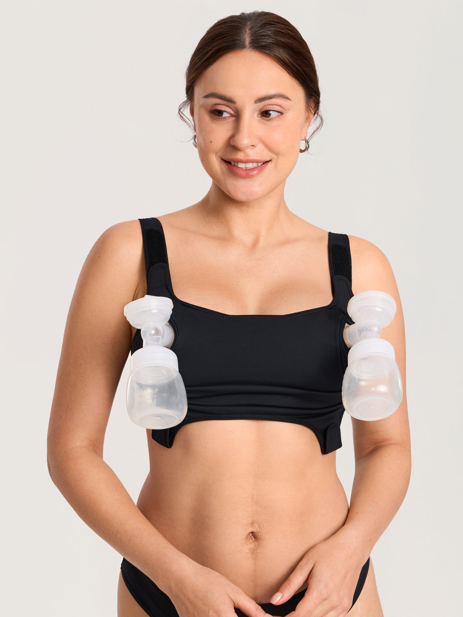 Handsfree pumpe-BH og ammebh i ett med borrelås – Natrelax®