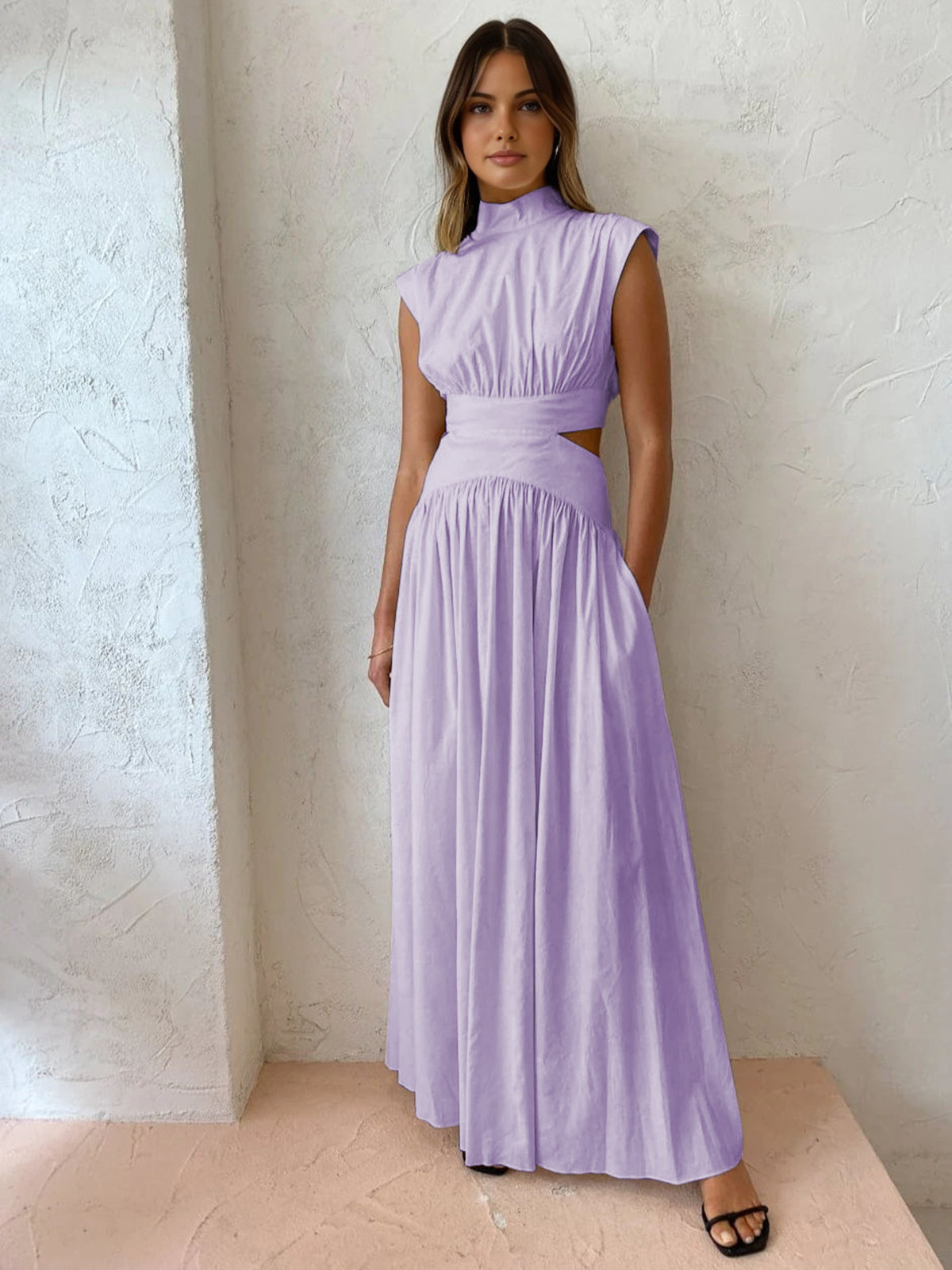 Elegant Ermeløs Formell Anledning Maxi Kjole