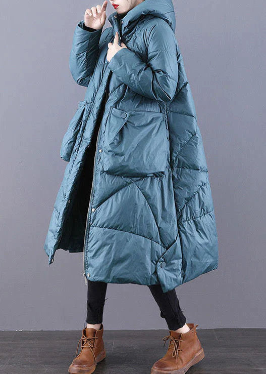 Oversized varm puffer-vinterjakke
