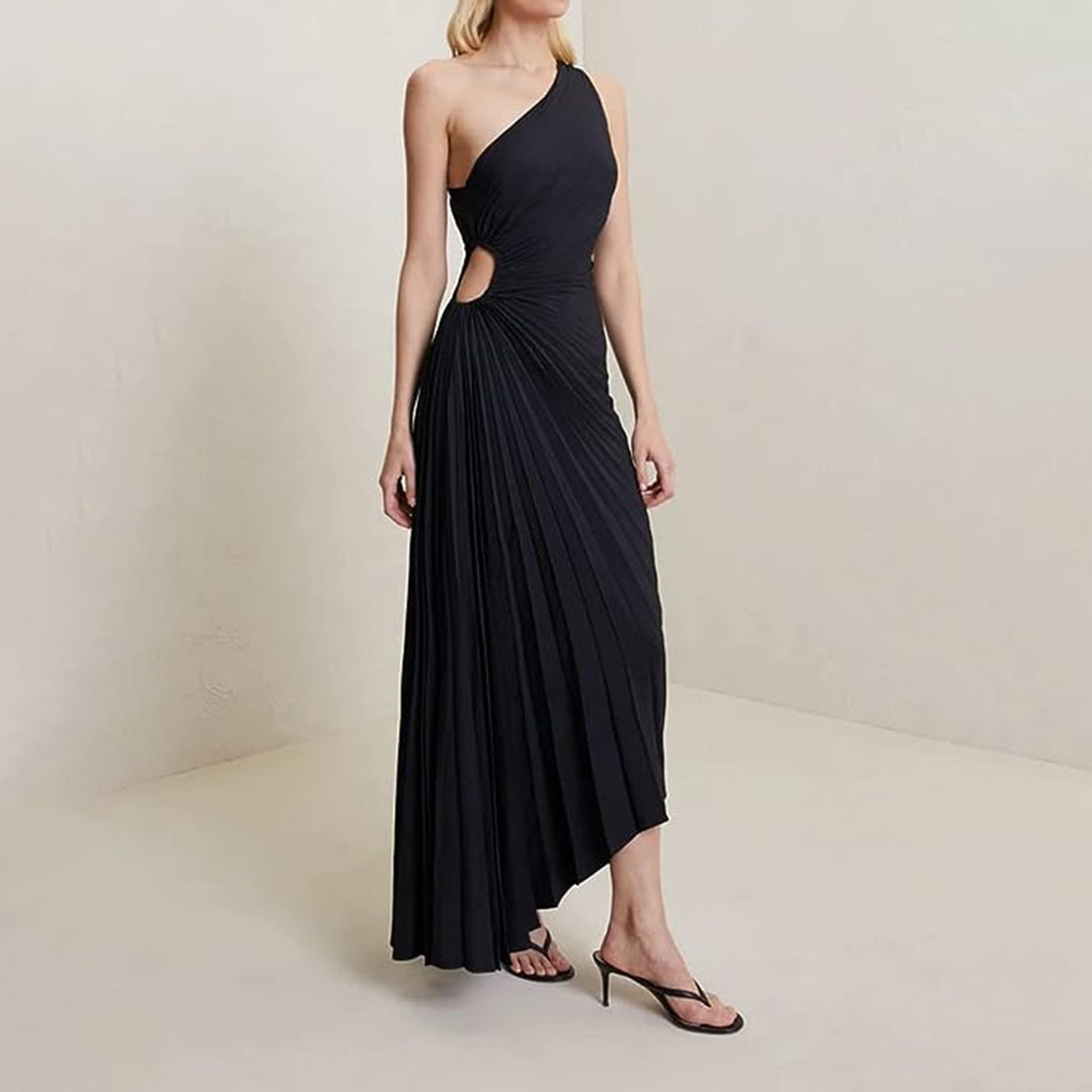 Elegant plissert kjole