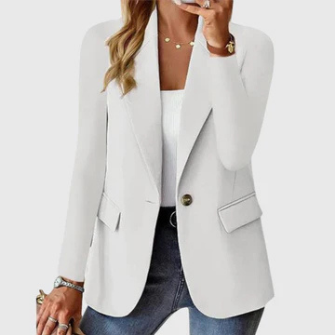Cecile | Tilpasset blazer i ullblanding med én knapp
