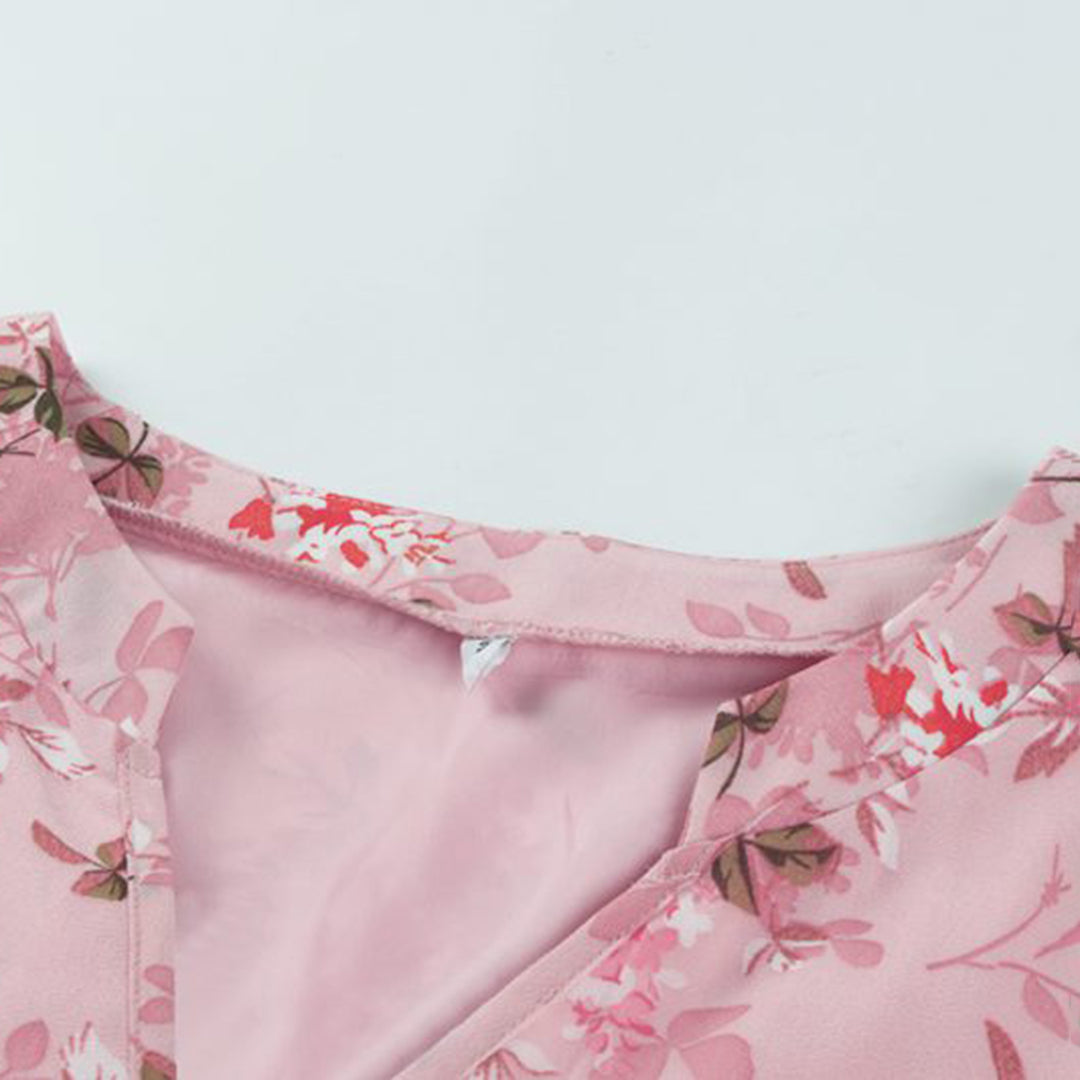 Blomstret minikjole