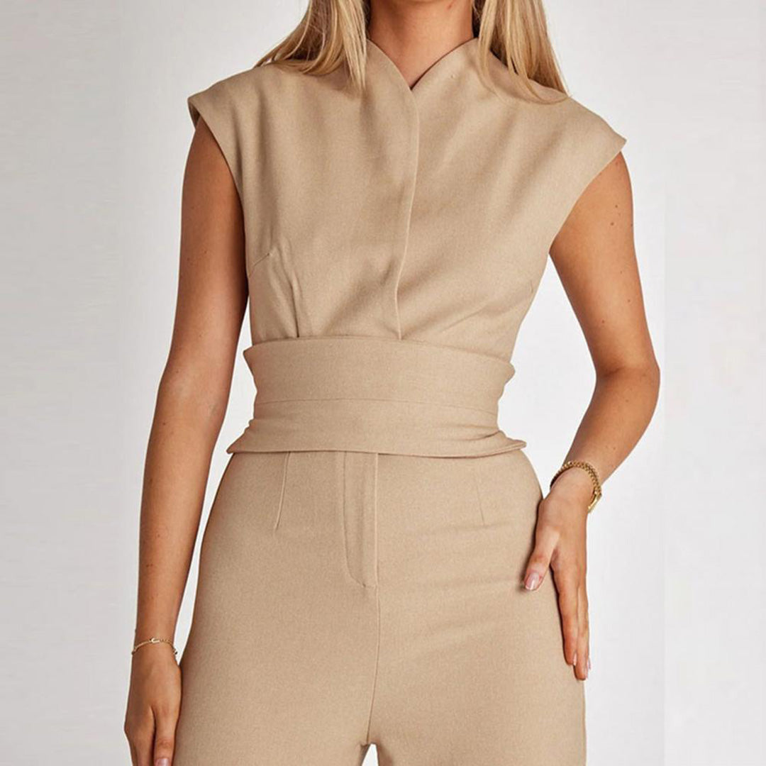 Elegant jumpsuit med vide ben