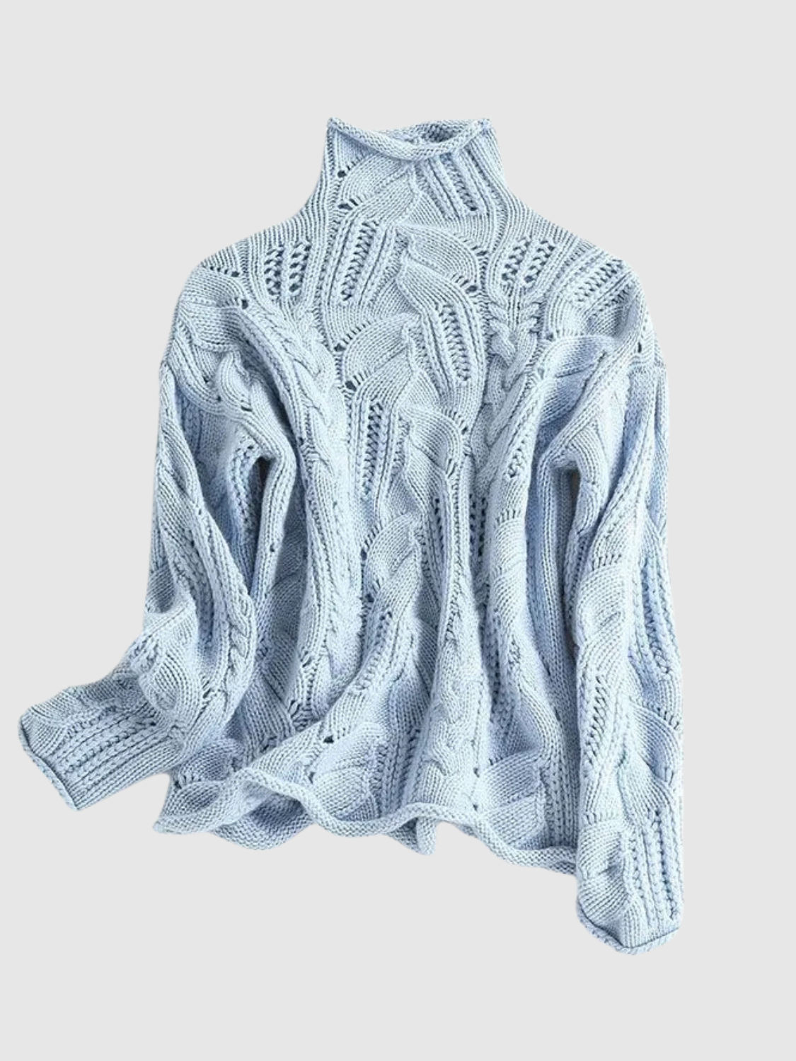 Elisanne | Elegant ullgenser – Himmelblå