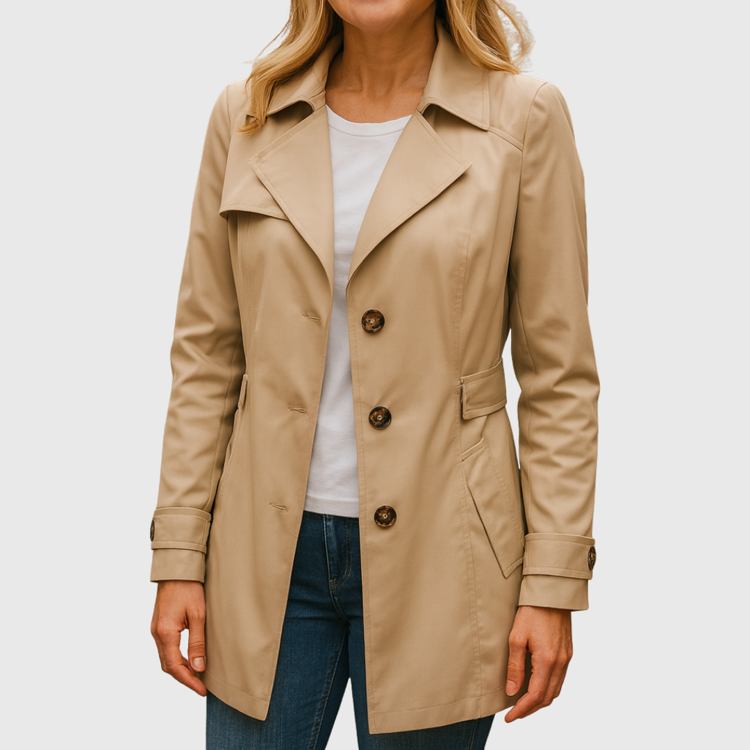 Klaerigo | Elegant trenchcoat til høsten – Svart