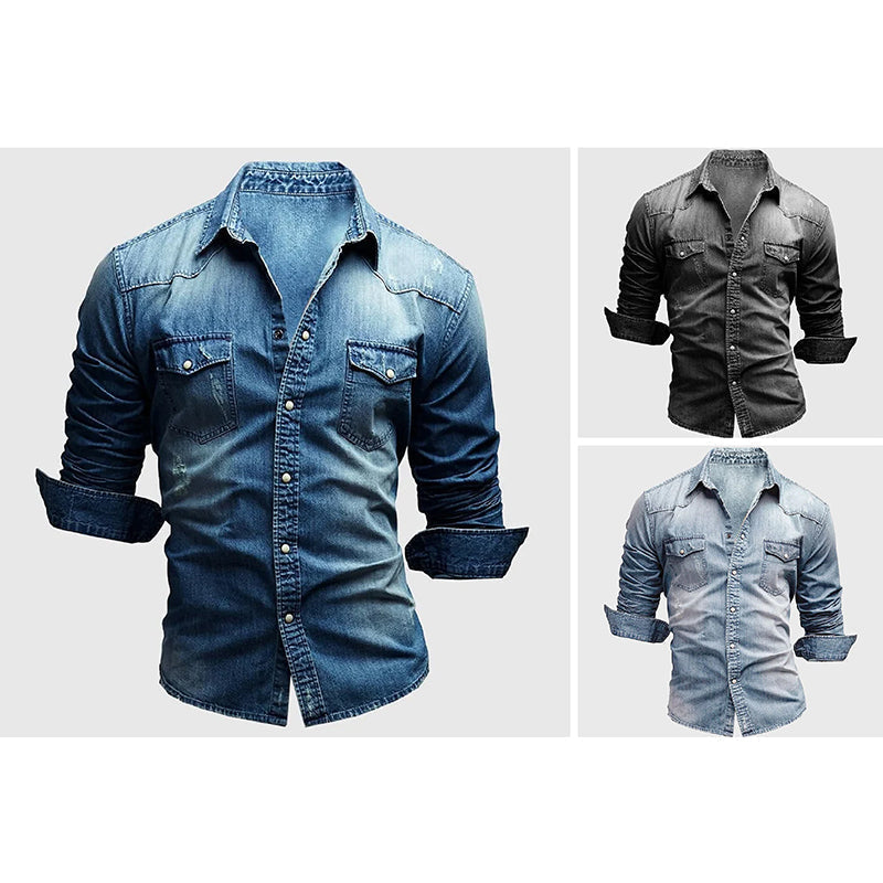 Tidløs denimskjorte
