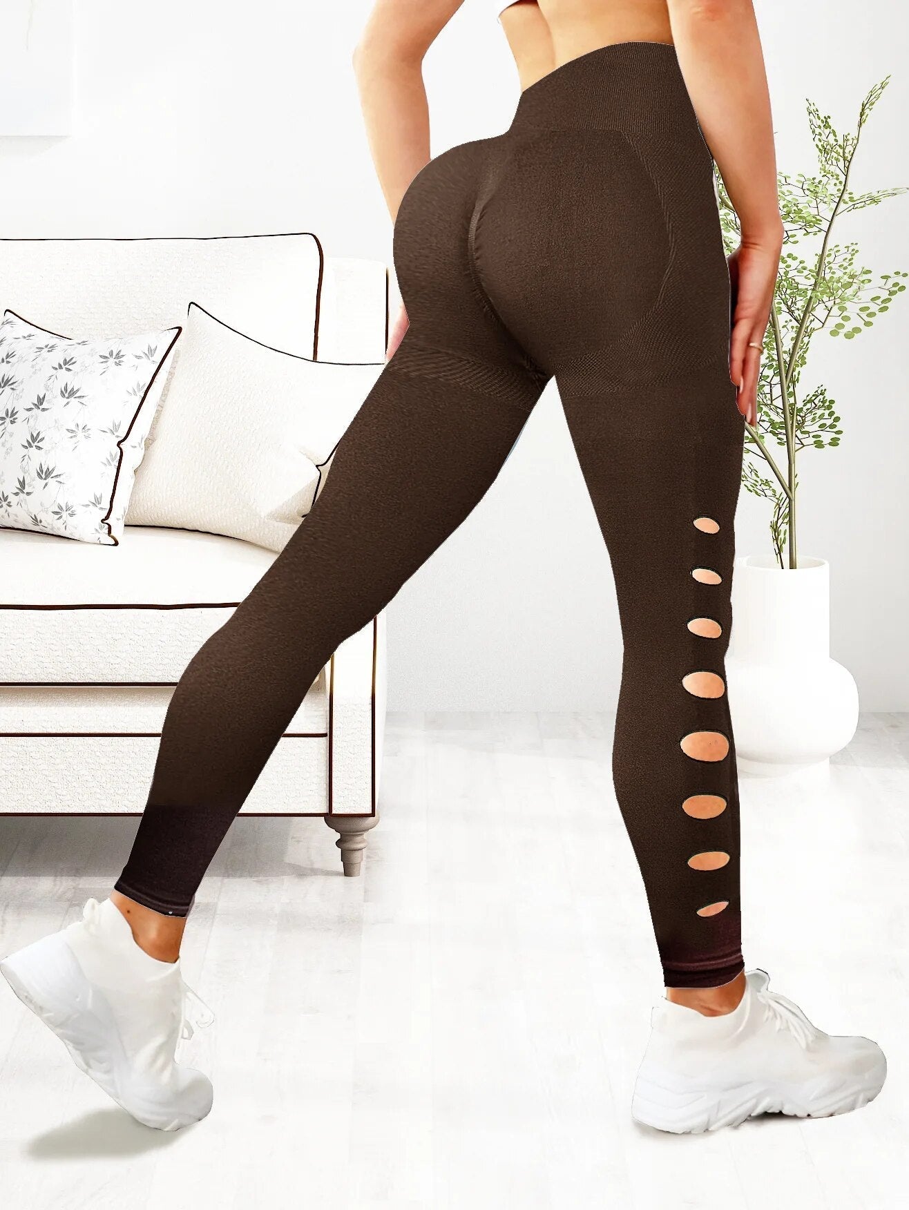 Leggings med høy midje for kvinner