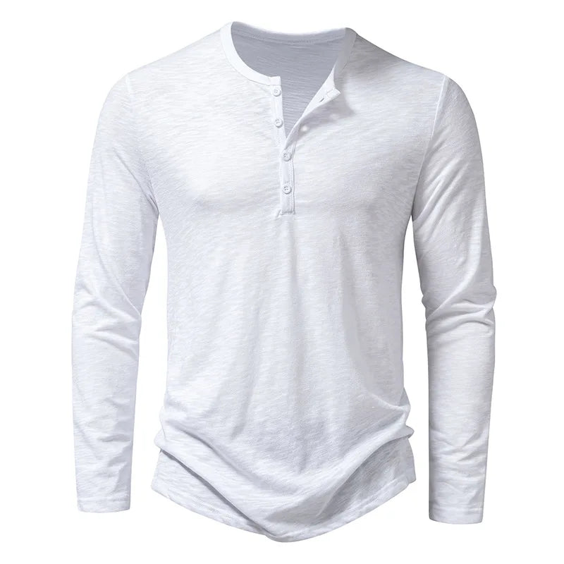 Henley-skjorte for menn