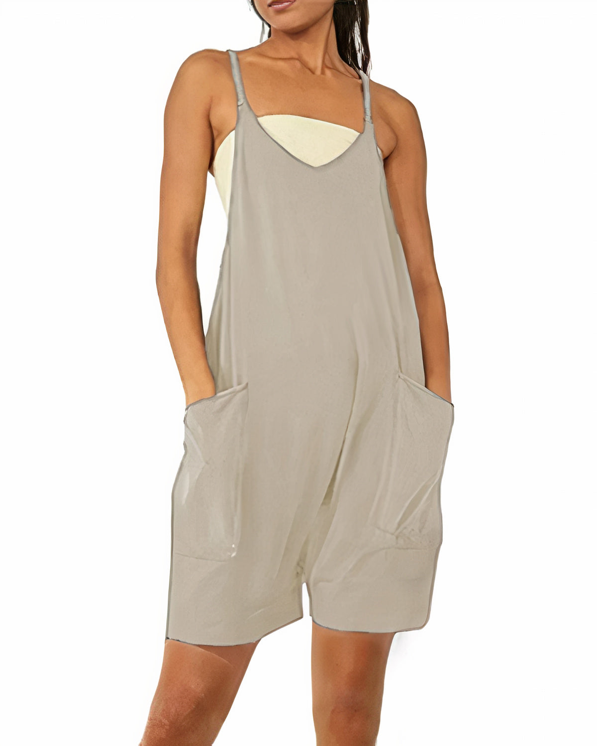 Sommerlig jumpsuit med lommer