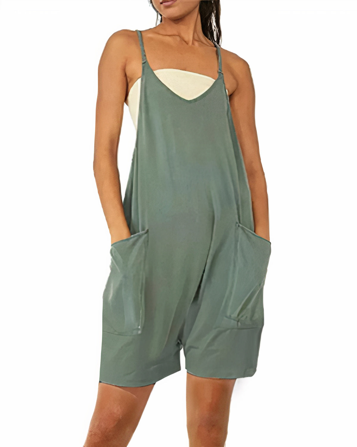Sommerlig jumpsuit med lommer