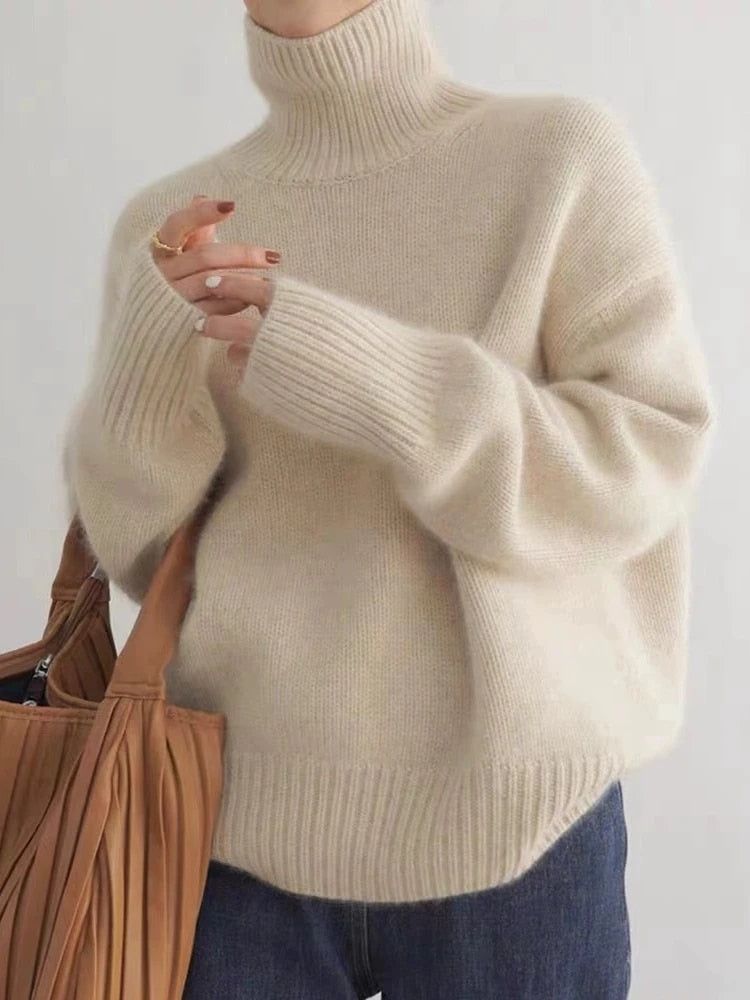 Kashmirgenser med turtleneck