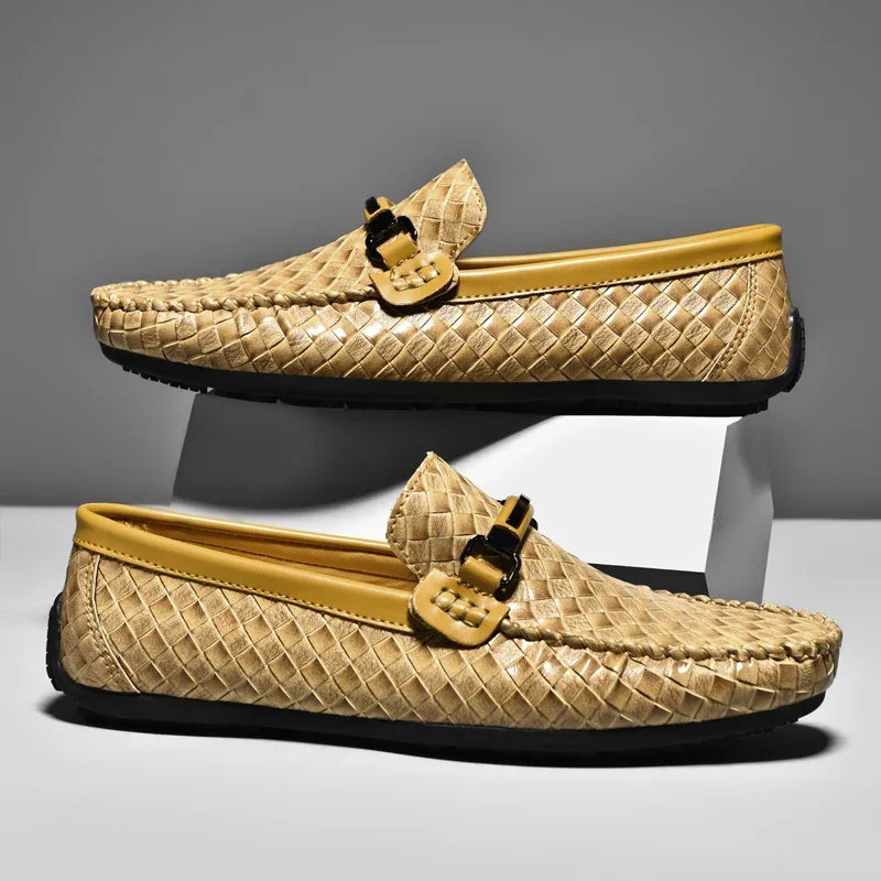 Loafers i skinn for menn