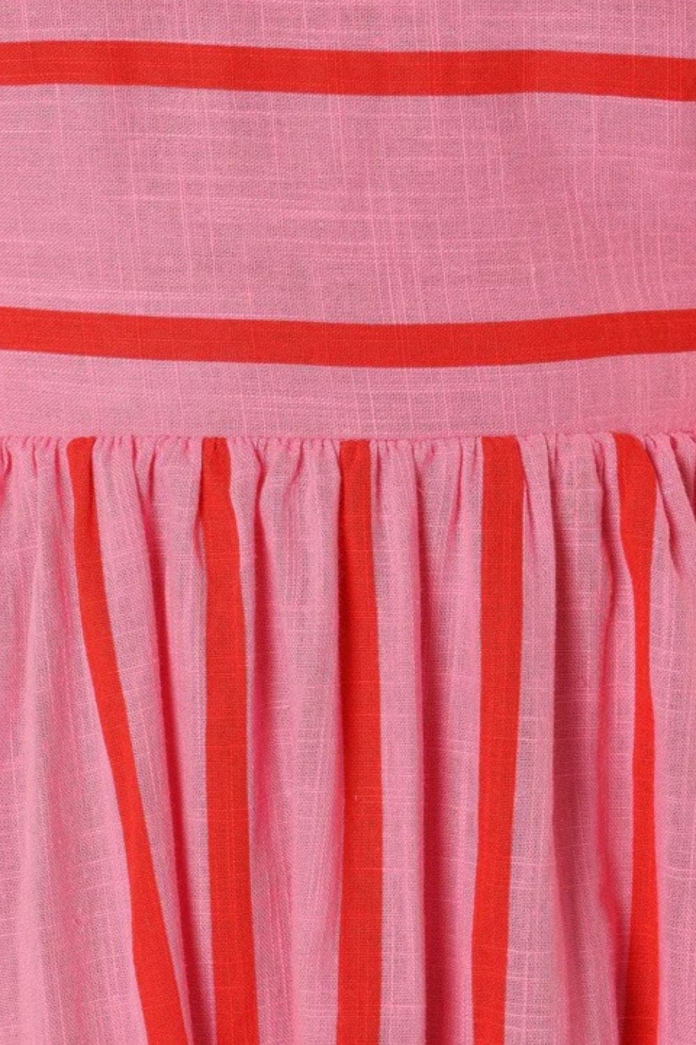 Stripete Stroppekjole til Sommerstranden