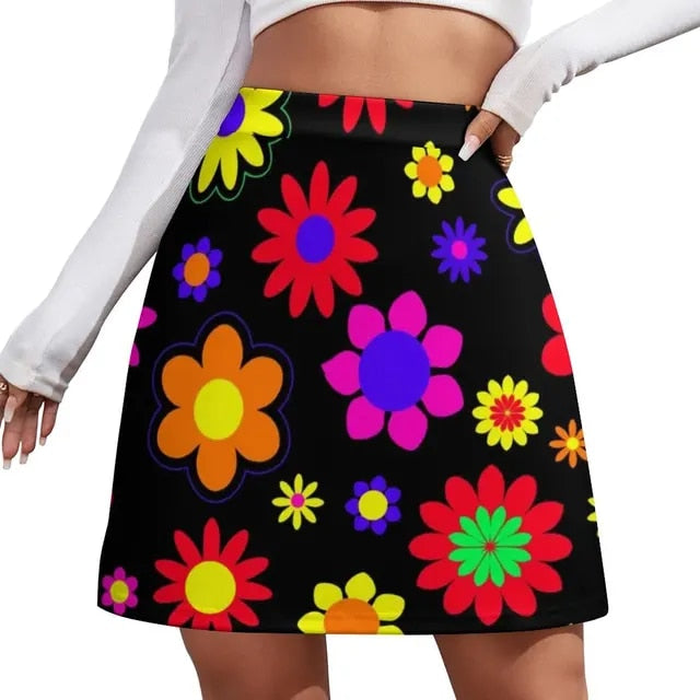 Groovy hippie retro moderne miniskjørt