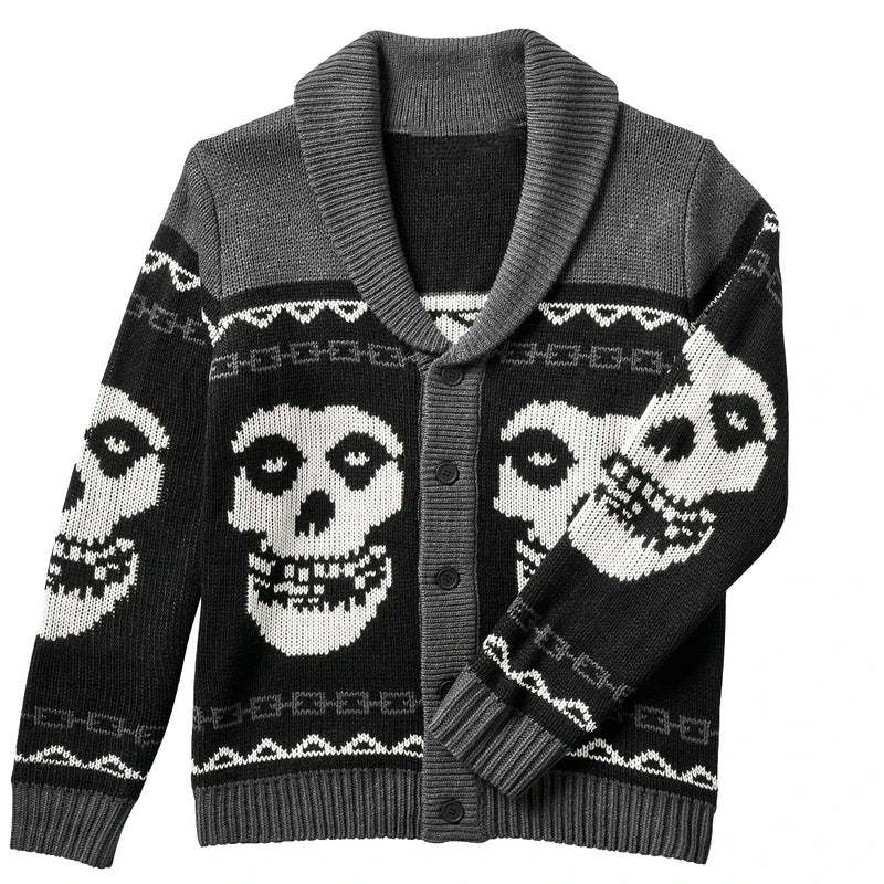 Gotisk skalle cardigan