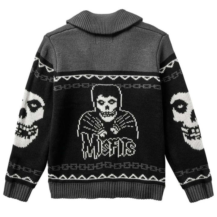 Gotisk skalle cardigan